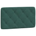 Pernă tăblie de pat, verde, 90 cm, catifea - WALTI WALTI