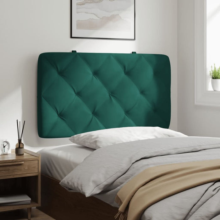 Pernă tăblie de pat, verde, 90 cm, catifea - WALTI WALTI