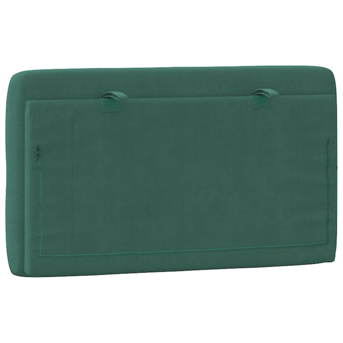 Pernă tăblie de pat, verde, 90 cm, catifea - WALTI WALTI