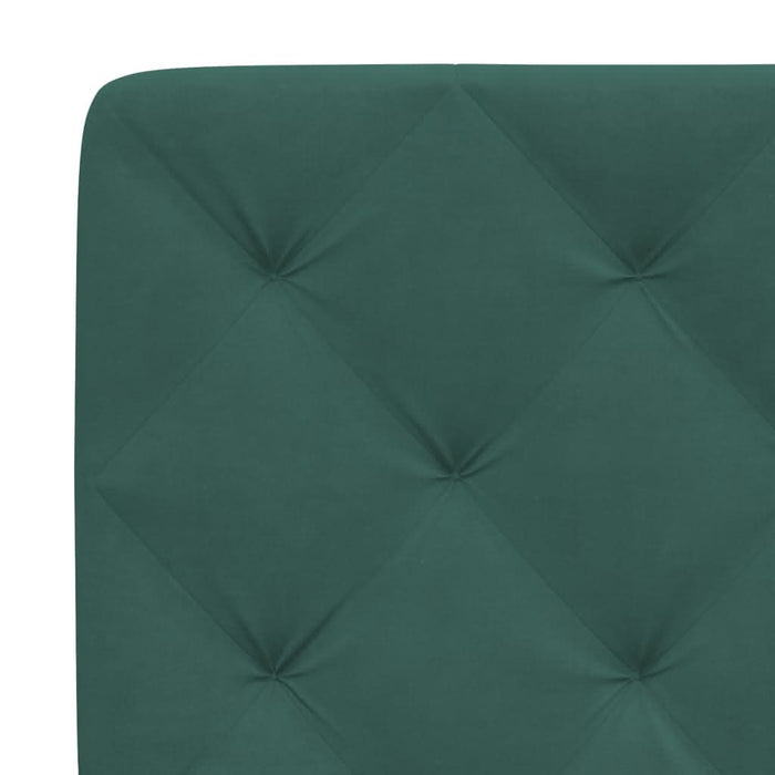 Pernă tăblie de pat, verde, 90 cm, catifea - WALTI WALTI