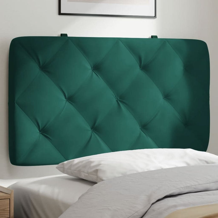 Pernă tăblie de pat, verde, 90 cm, catifea - WALTI WALTI