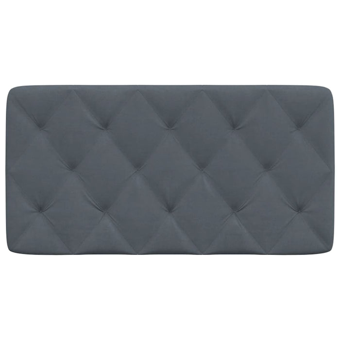 Pernă tăblie de pat, gri închis, 100 cm, catifea - WALTI WALTI