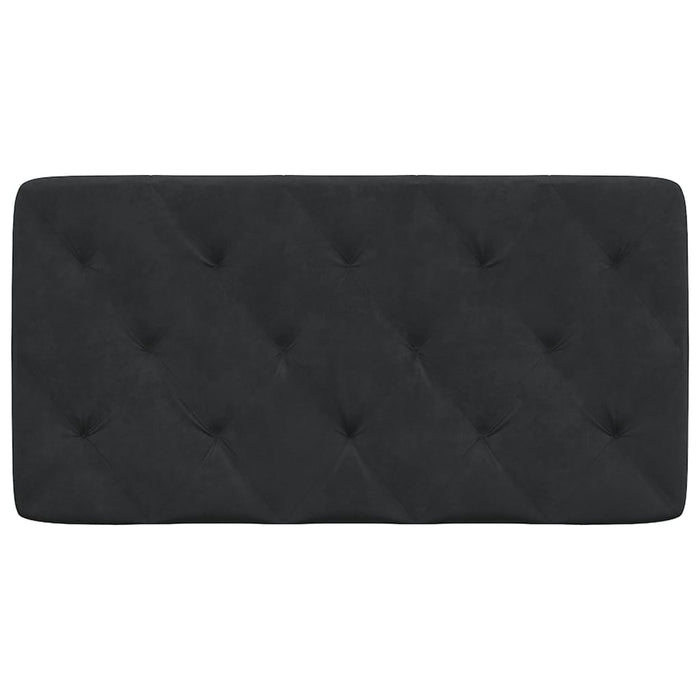 Pernă tăblie de pat, negru, 100 cm, catifea - WALTI WALTI