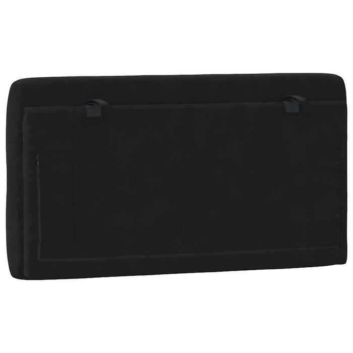 Pernă tăblie de pat, negru, 100 cm, catifea - WALTI WALTI