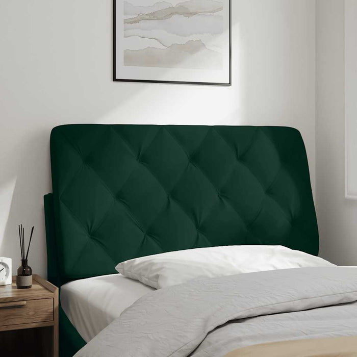 Pernă tăblie de pat, verde, 100 cm, catifea - WALTI WALTI