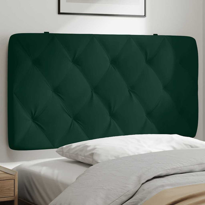 Pernă tăblie de pat, verde, 100 cm, catifea - WALTI WALTI