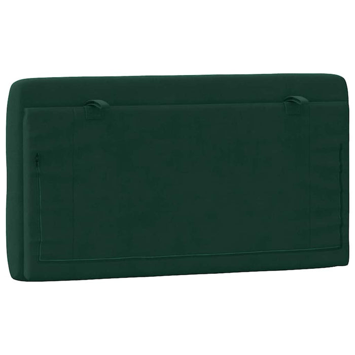 Pernă tăblie de pat, verde, 100 cm, catifea - WALTI WALTI