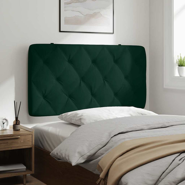 Pernă tăblie de pat, verde, 100 cm, catifea - WALTI WALTI