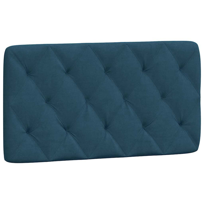 Pernă tăblie de pat, albastru, 100 cm, catifea - WALTI WALTI