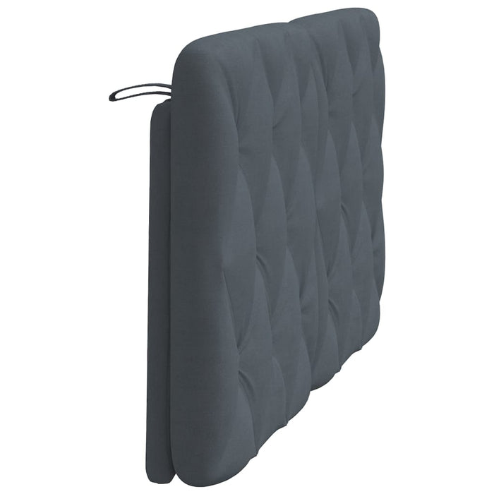 Pernă tăblie de pat, gri închis, 120 cm, catifea - WALTI WALTI