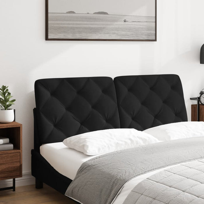 Pernă tăblie de pat, negru, 120 cm, catifea - WALTI WALTI