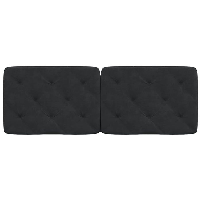 Pernă tăblie de pat, negru, 120 cm, catifea - WALTI WALTI
