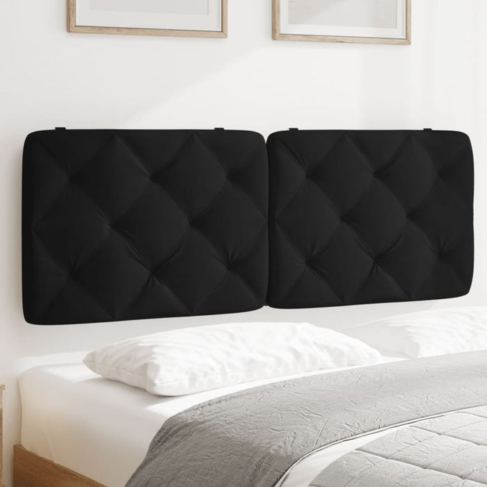 Pernă tăblie de pat, negru, 120 cm, catifea - WALTI WALTI