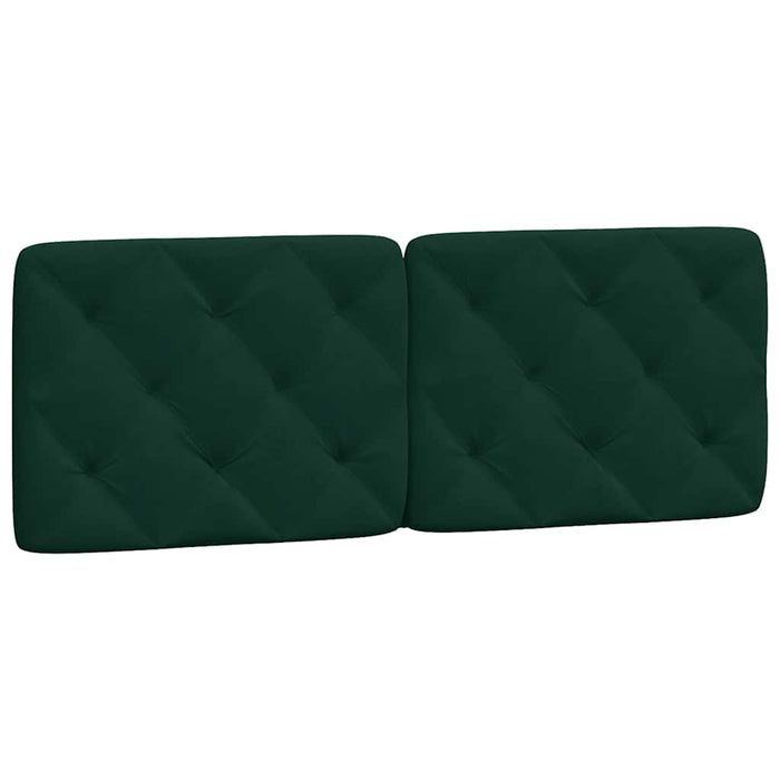 Pernă tăblie de pat, verde, 120 cm, catifea - WALTI WALTI
