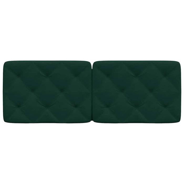 Pernă tăblie de pat, verde, 120 cm, catifea - WALTI WALTI