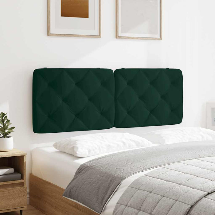 Pernă tăblie de pat, verde, 120 cm, catifea - WALTI WALTI