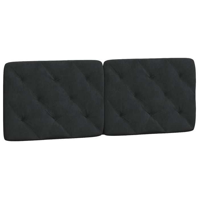 Pernă tăblie de pat, negru, 140 cm, catifea - WALTI WALTI