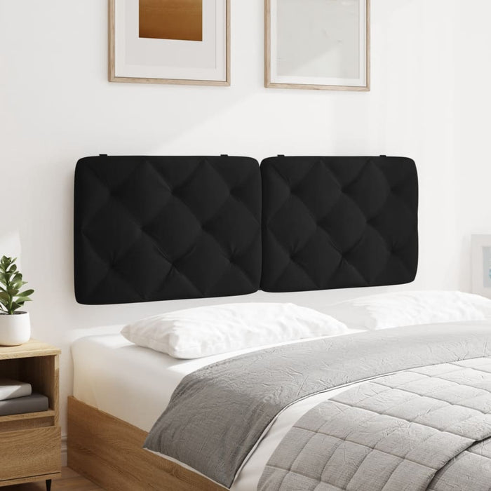 Pernă tăblie de pat, negru, 140 cm, catifea - WALTI WALTI