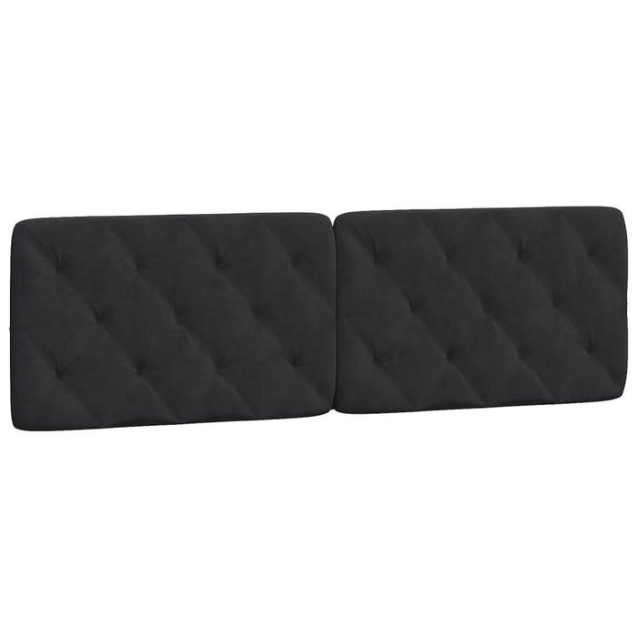Pernă tăblie de pat, negru, 160 cm, catifea - WALTI WALTI