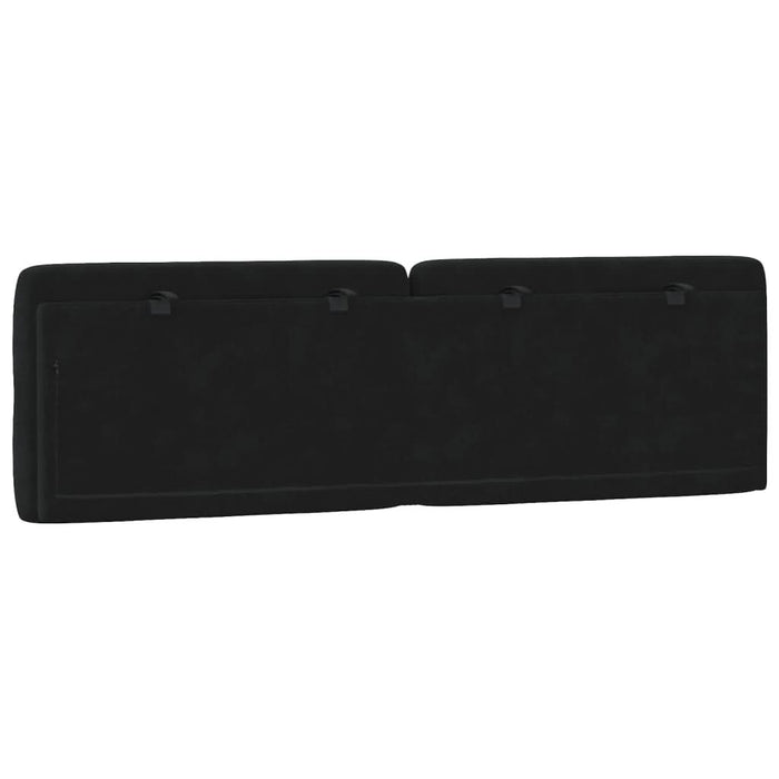 Pernă tăblie de pat, negru, 160 cm, catifea - WALTI WALTI