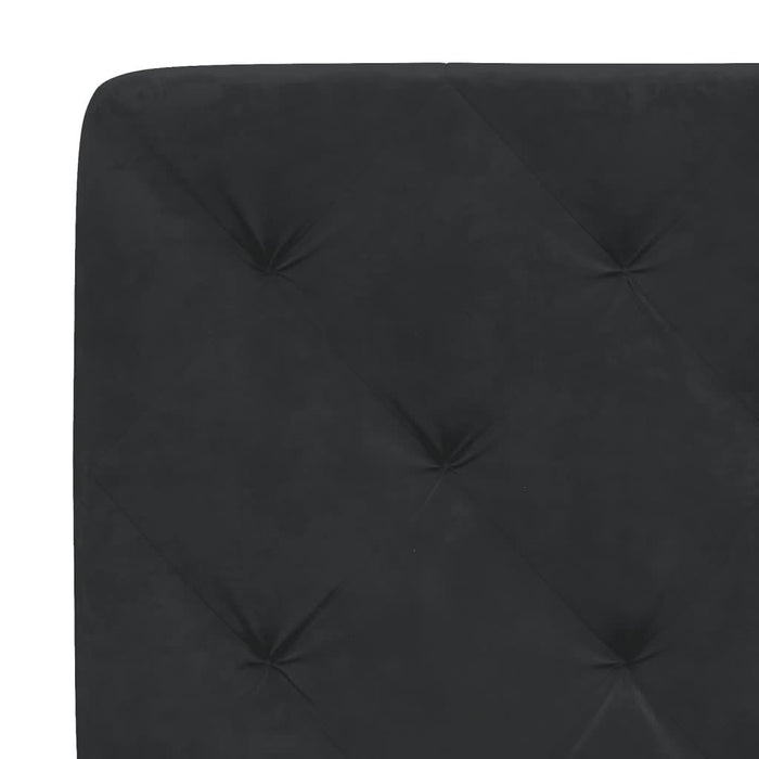 Pernă tăblie de pat, negru, 160 cm, catifea - WALTI WALTI