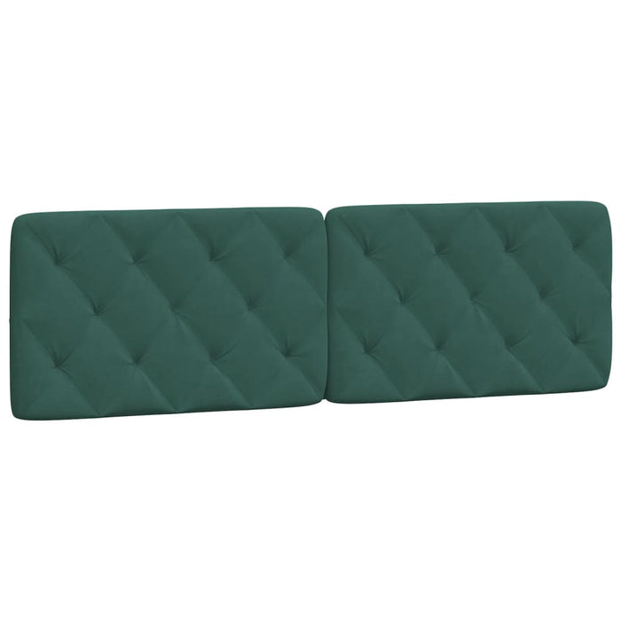 Pernă tăblie de pat, verde, 160 cm, catifea - WALTI WALTI