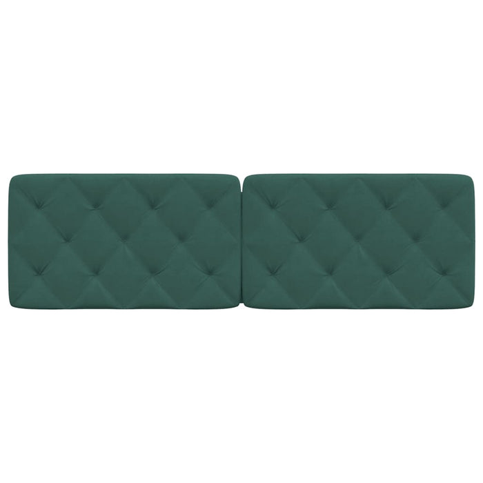 Pernă tăblie de pat, verde, 160 cm, catifea - WALTI WALTI