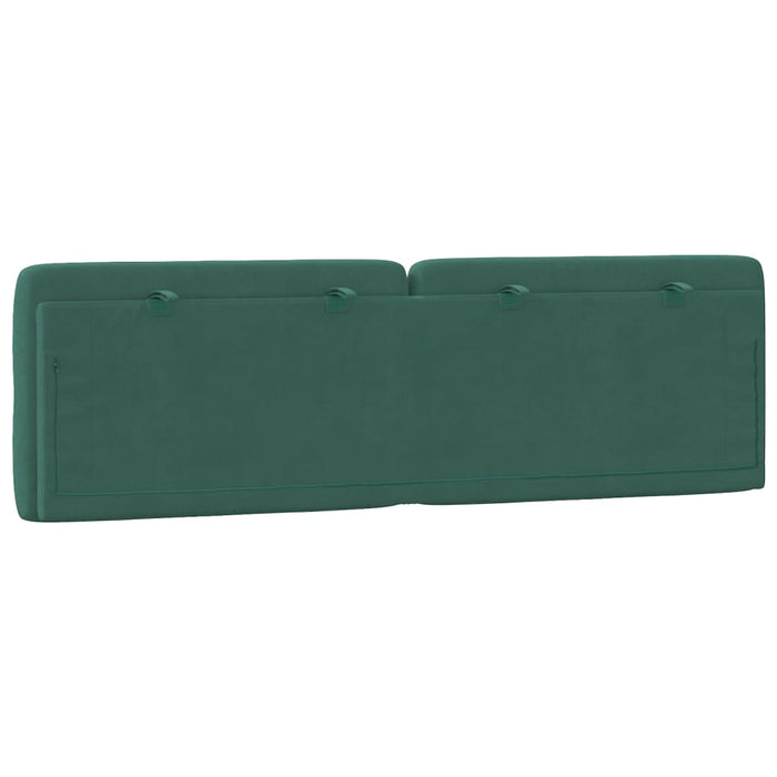 Pernă tăblie de pat, verde, 160 cm, catifea - WALTI WALTI
