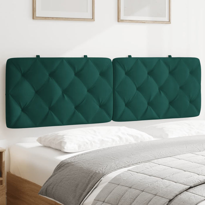 Pernă tăblie de pat, verde, 160 cm, catifea - WALTI WALTI