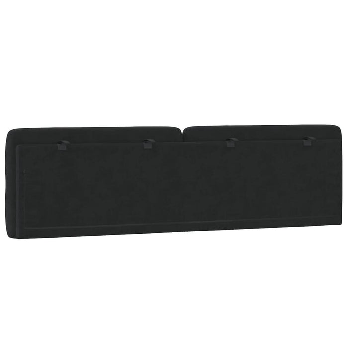 Pernă tăblie de pat, negru, 180 cm, catifea - WALTI WALTI