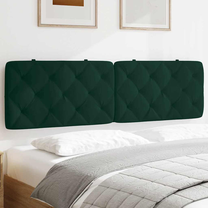 Pernă tăblie de pat, verde, 180 cm, catifea - WALTI WALTI