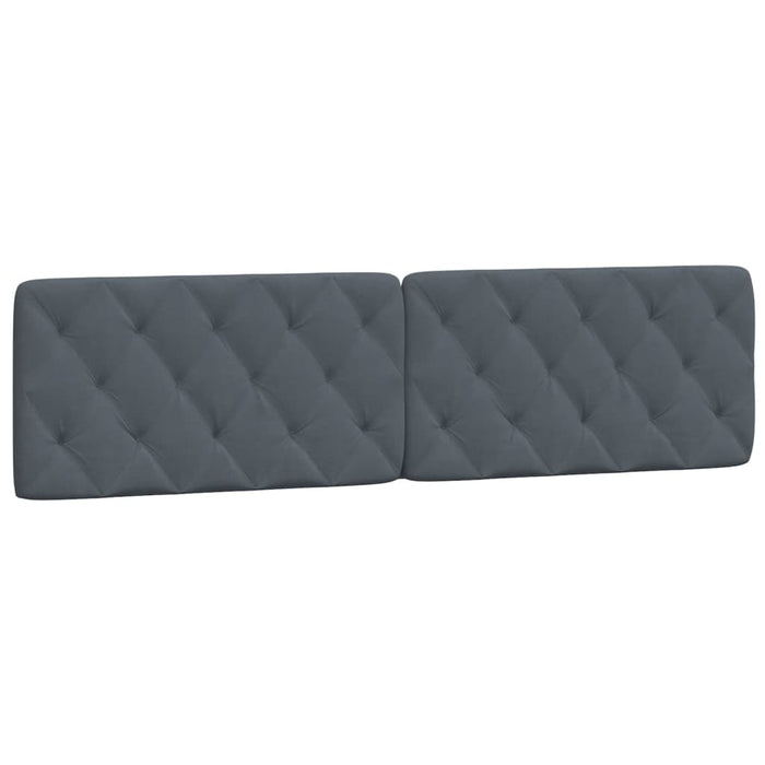 Pernă tăblie de pat, gri închis, 200 cm, catifea - WALTI WALTI