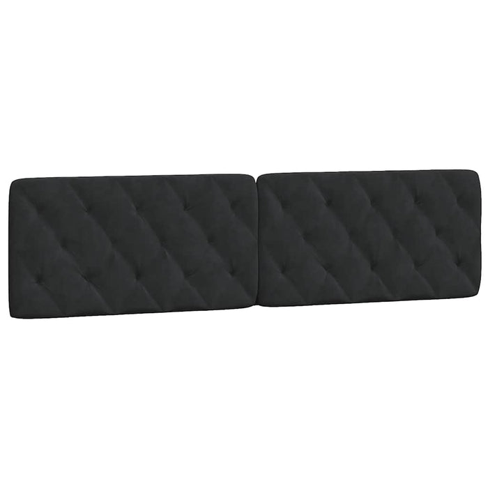 Pernă tăblie de pat, negru, 200 cm, catifea - WALTI WALTI