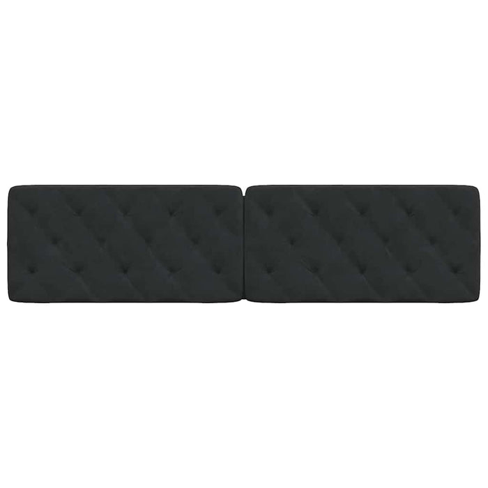 Pernă tăblie de pat, negru, 200 cm, catifea - WALTI WALTI