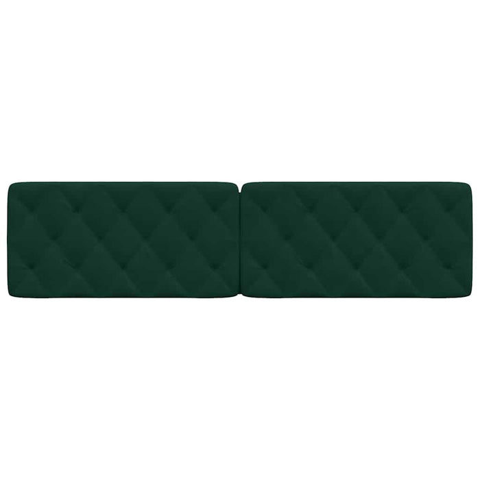 Pernă tăblie de pat, verde, 200 cm, catifea WALTI