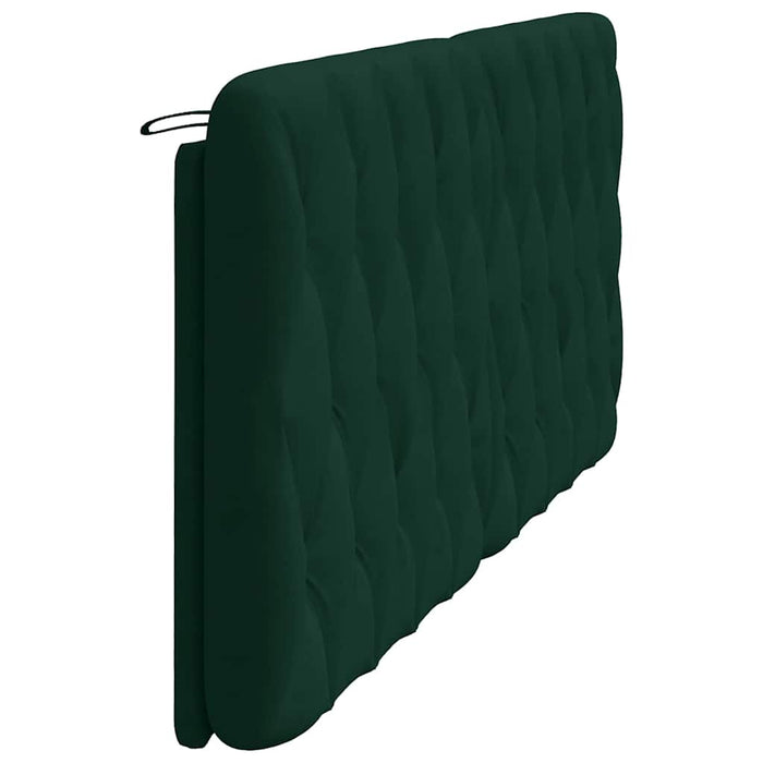 Pernă tăblie de pat, verde, 200 cm, catifea WALTI