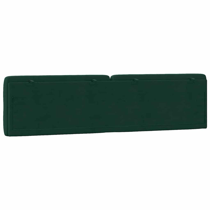Pernă tăblie de pat, verde, 200 cm, catifea WALTI