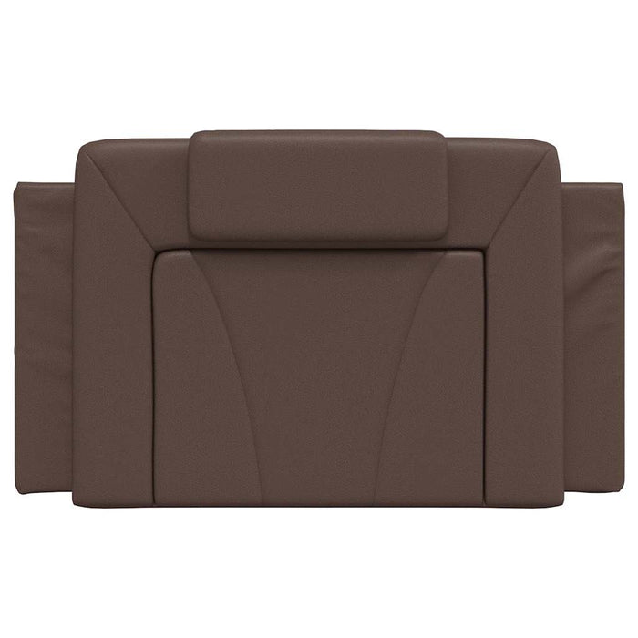 Pernă pentru tăblie pat, Viana, maro, 80 cm, piele artificială WALTI