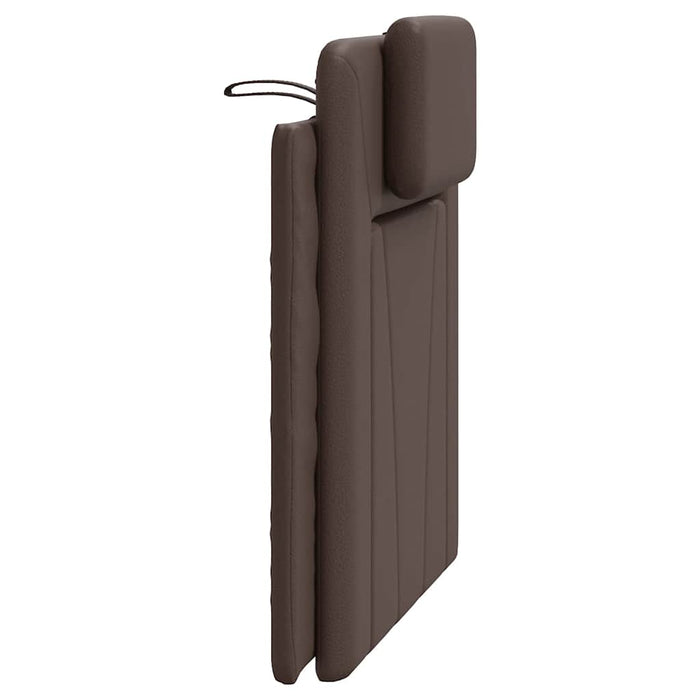 Pernă pentru tăblie pat, Viana, maro, 80 cm, piele artificială WALTI