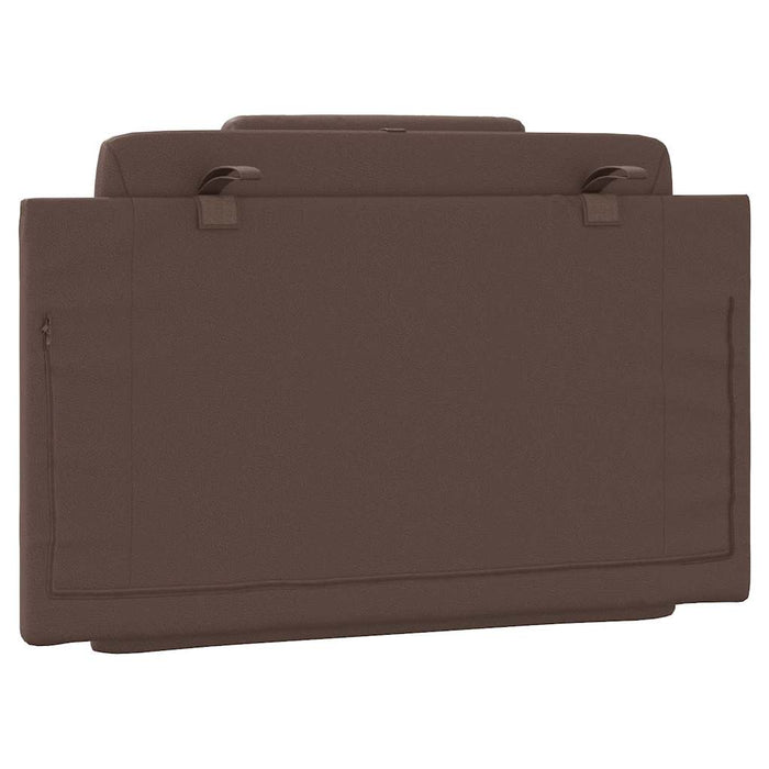 Pernă pentru tăblie pat, Viana, maro, 80 cm, piele artificială WALTI