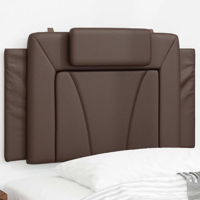 Pernă pentru tăblie pat, Viana, maro, 80 cm, piele artificială WALTI