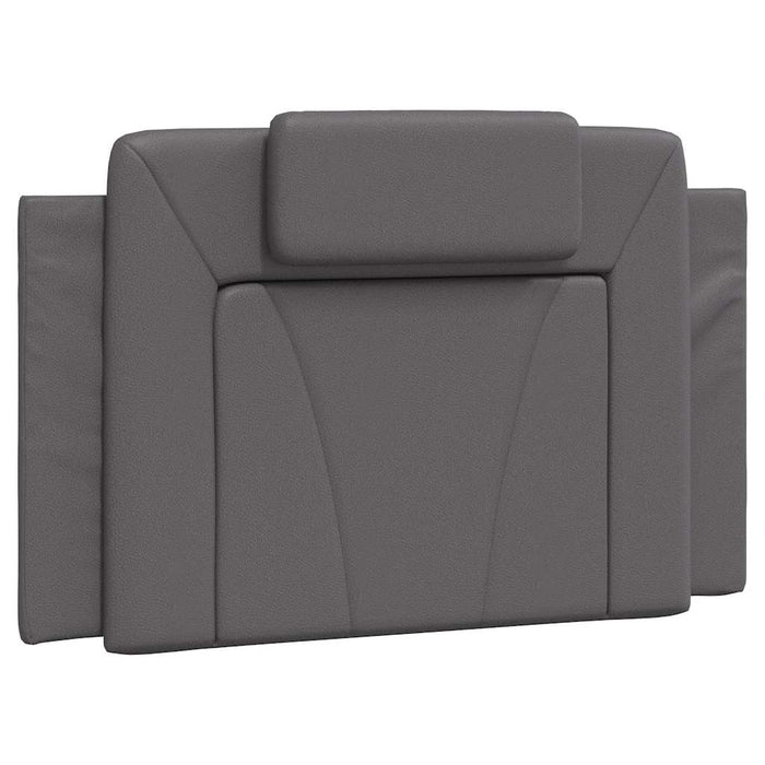 Pernă pentru tăblie pat, Viana, gri, 80 cm, piele artificială WALTI