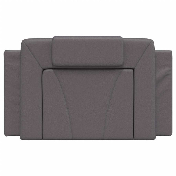 Pernă pentru tăblie pat, Viana, gri, 80 cm, piele artificială WALTI