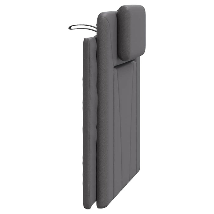 Pernă pentru tăblie pat, Viana, gri, 80 cm, piele artificială WALTI
