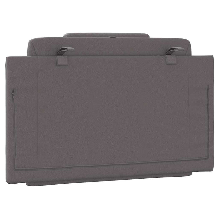 Pernă pentru tăblie pat, Viana, gri, 80 cm, piele artificială WALTI