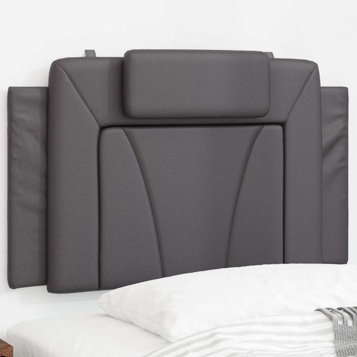 Pernă pentru tăblie pat, Viana, gri, 80 cm, piele artificială WALTI