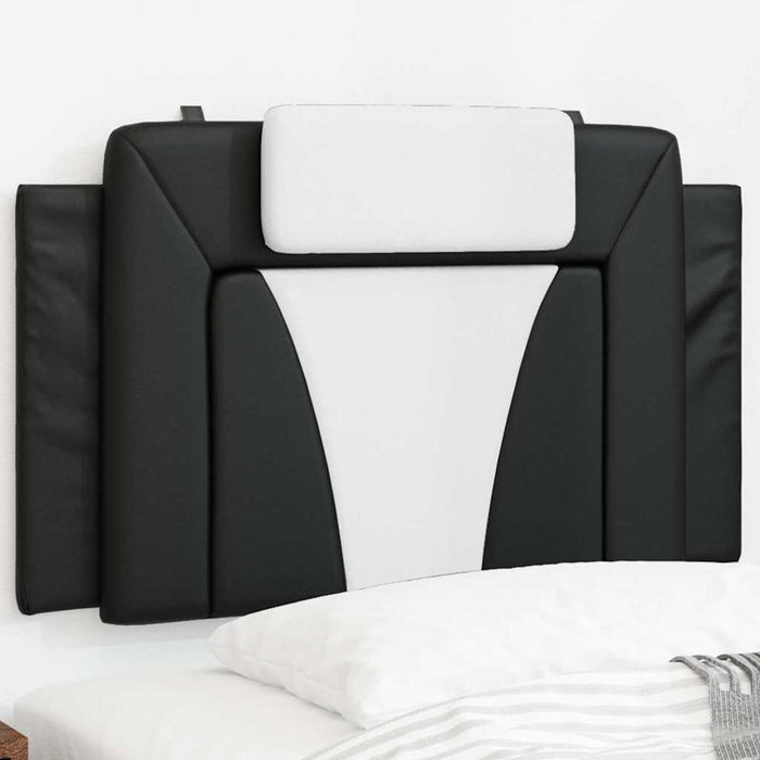 Pernă pentru tăblie pat, Viana, negru și alb, 80 cm, piele artificială WALTI