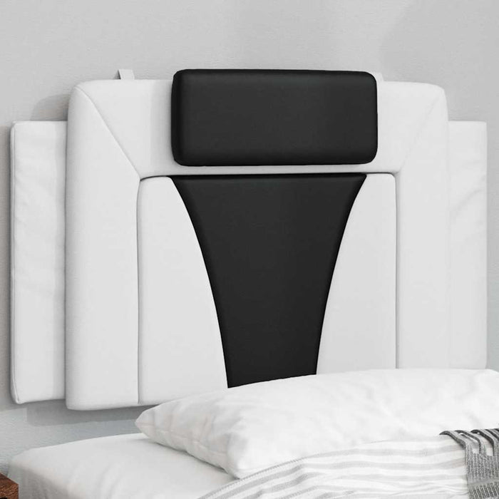 Pernă pentru tăblie pat, Viana, alb și negru, 80 cm, piele artificială WALTI