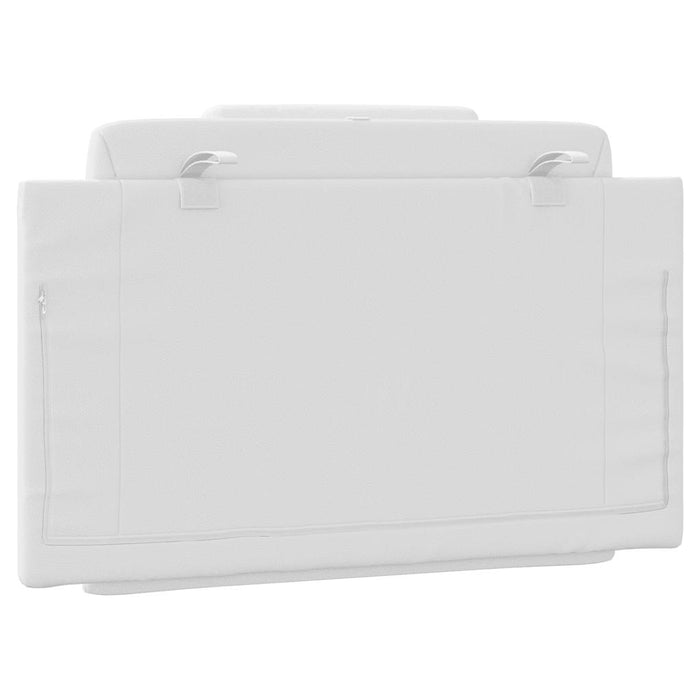 Pernă pentru tăblie pat, Viana, alb, 90 cm, piele artificială WALTI