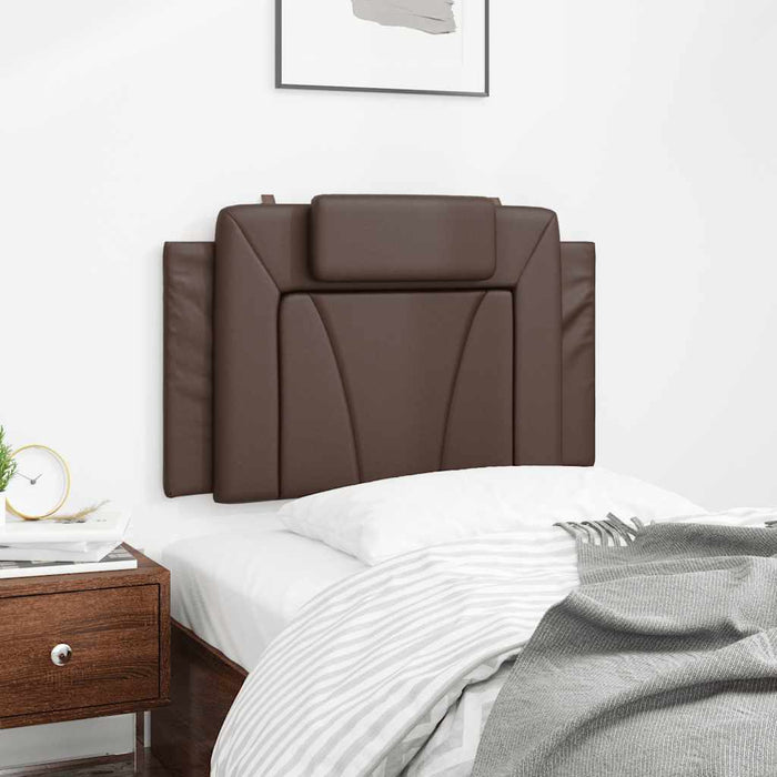 Pernă pentru tăblie pat, Viana, maro, 90 cm, piele artificială WALTI